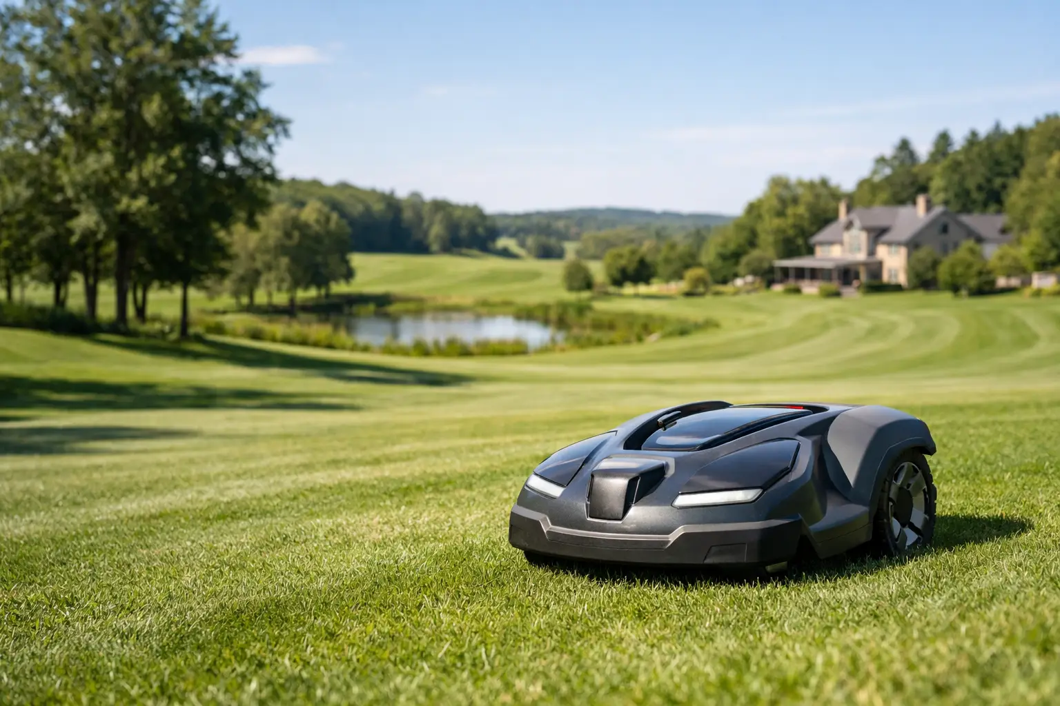 Quel robot tondeuse pour grand terrain ?
