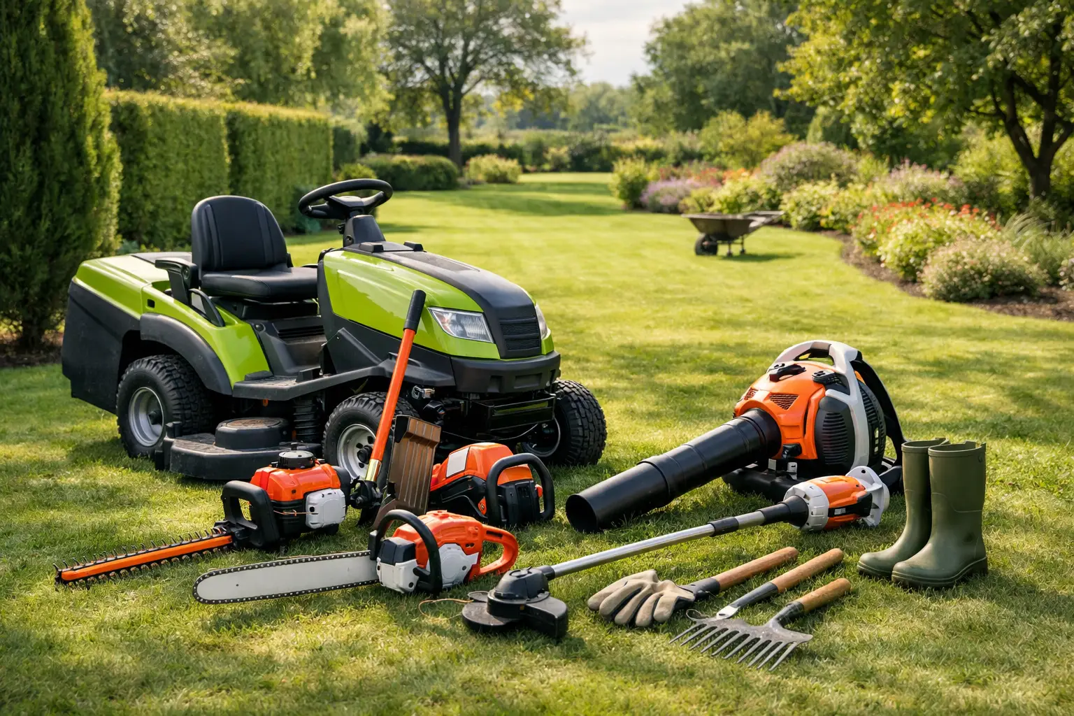 Quel matériel pour entretenir un grand jardin ?