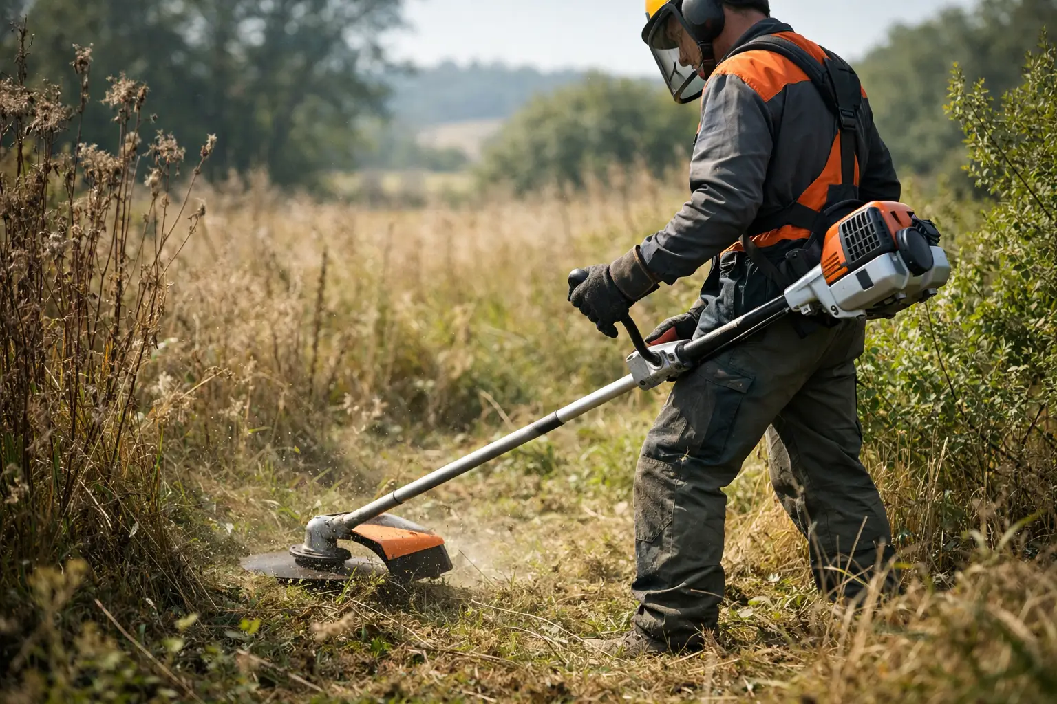 Quelle débroussailleuse pour terrain en friche ?